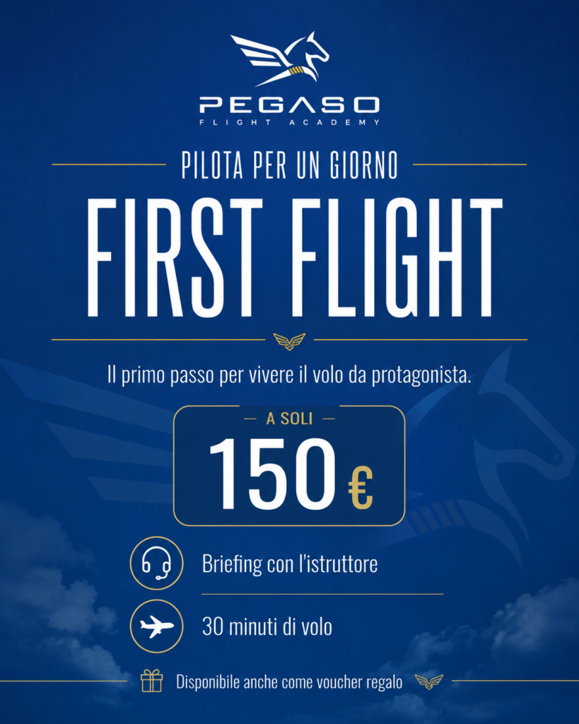 First Flight – Pilota per un giorno | Pegaso Flight Academy